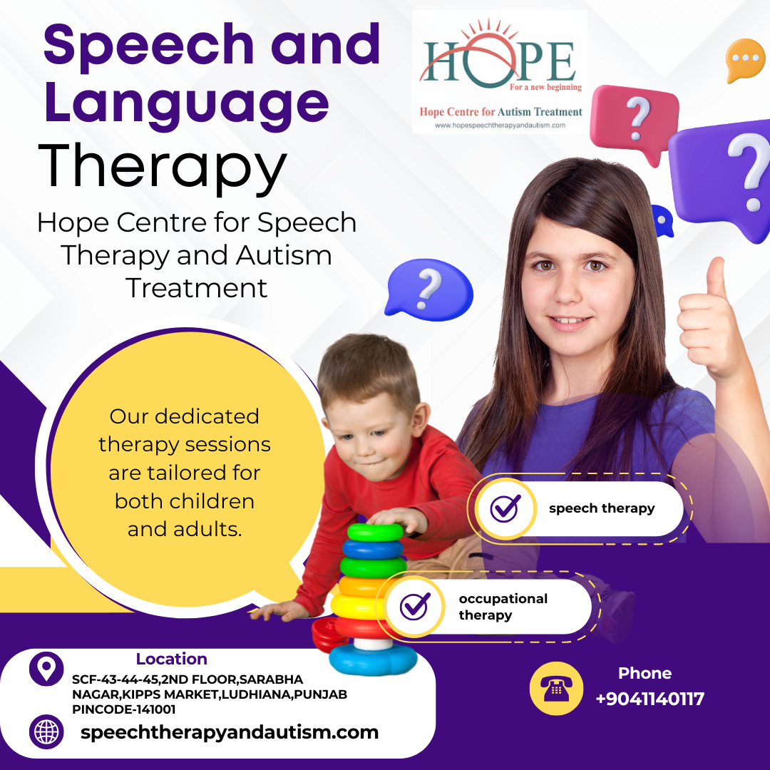Hope Center for Speech Therapy & Autism Trusted Speech Therapy Services in Ludhiana